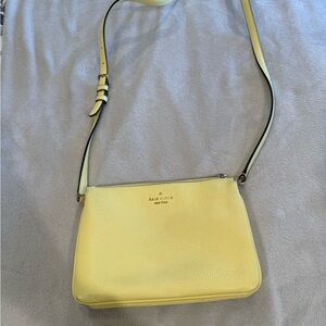 Kate Spade Yellow Pebbled Leather Crossbody